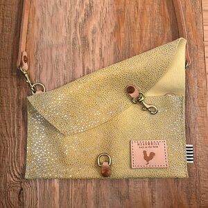Meanwhile Back on the Farm clutch crossbody envelope purse🐓 Butter Yellow